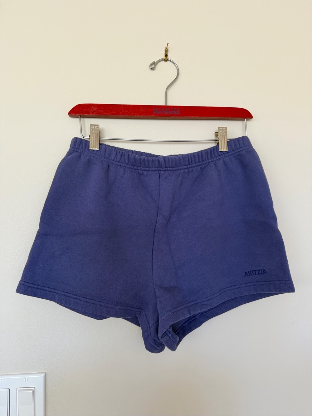 Aritzia Purple Sweatfleece Lounge Shorts